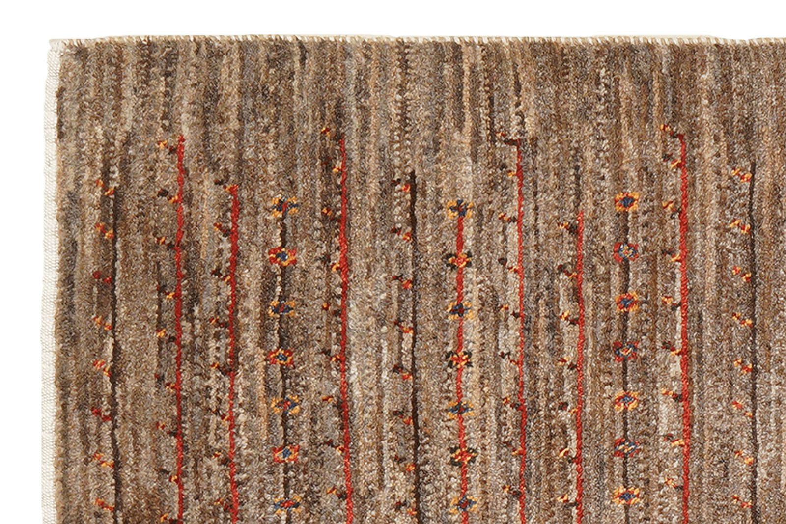 Rizbaf — Hand-knotted, 87x135 cm, Brown, 100% Virgin Wool | View 3