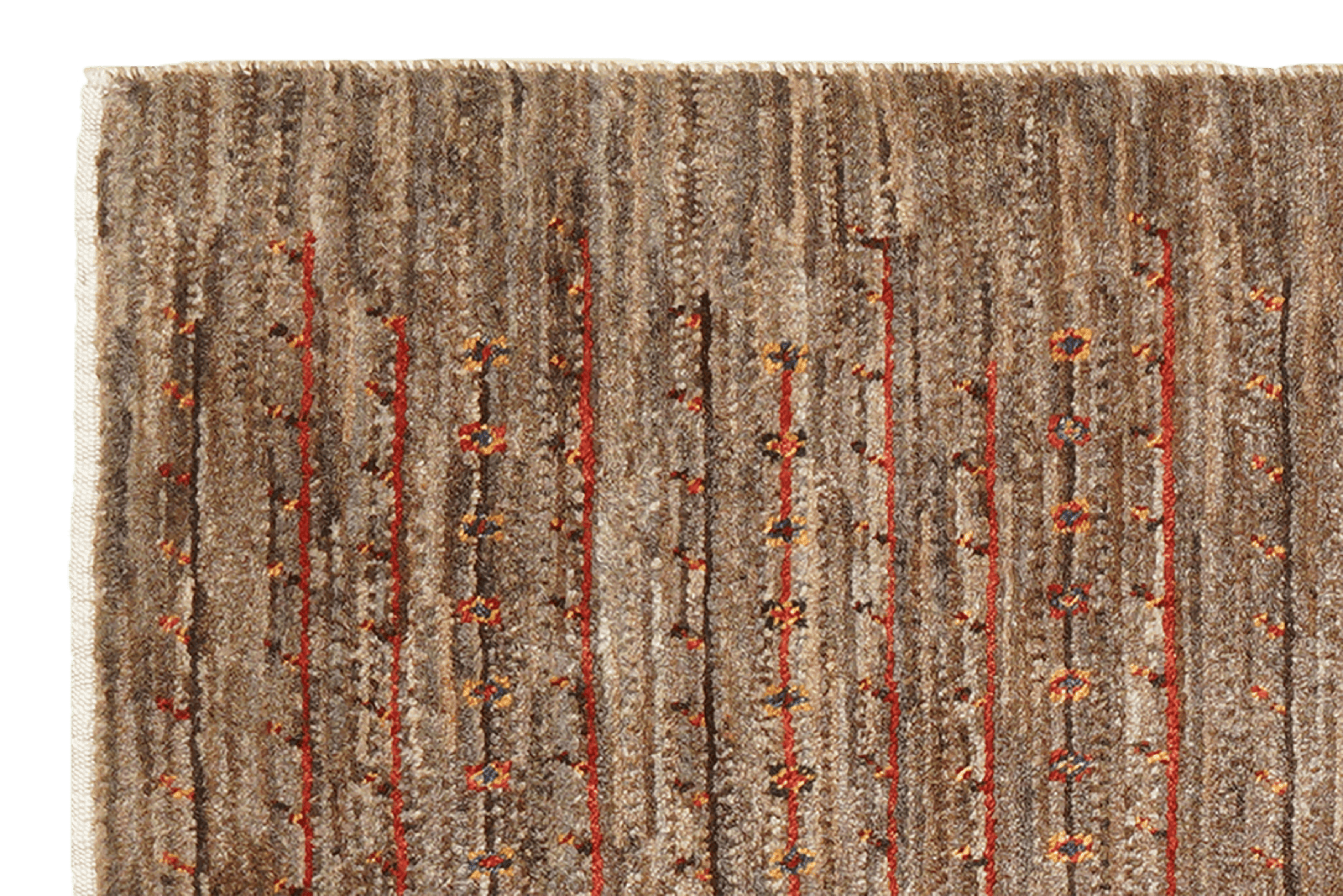 Rizbaf — Hand-knotted, 87x135 cm, Brown, 100% Virgin Wool | View 3