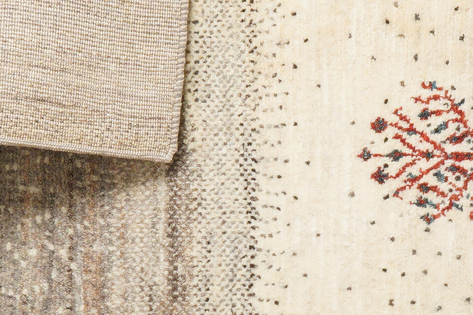 Rizbaf — Hand-knotted, 78x130 cm, Beige, 100% Virgin Wool | View 8