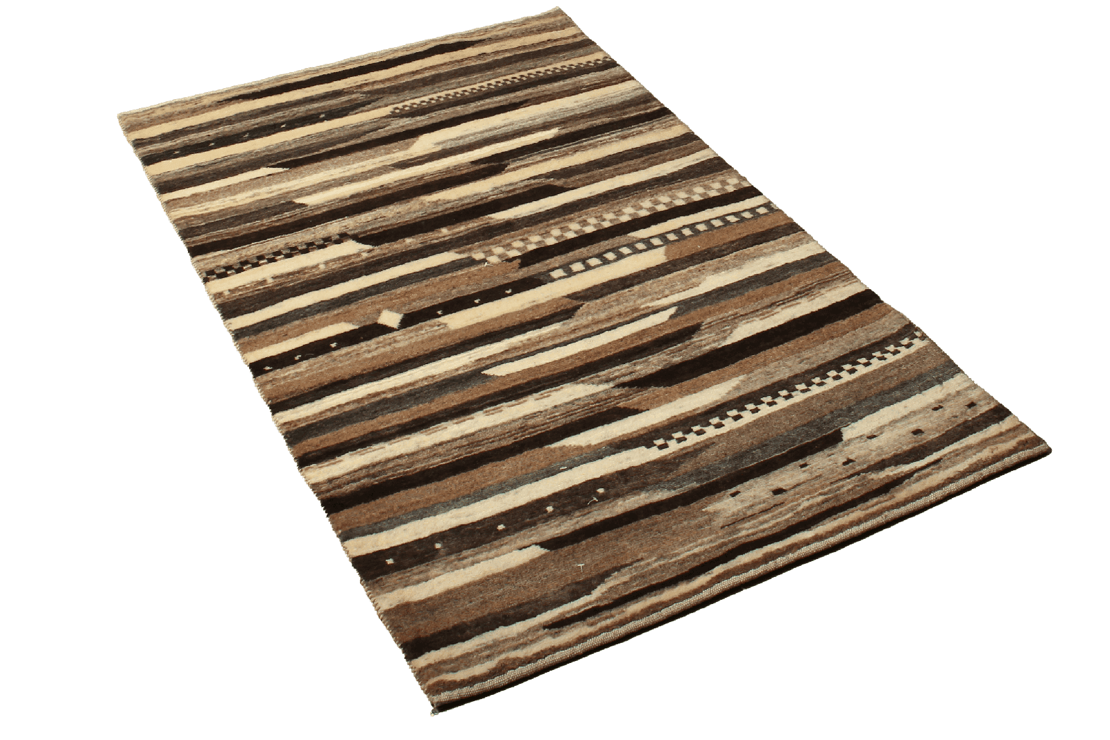 Rizbaf — Hand-knotted, 83x131 cm, Beige, 100% Virgin Wool | View 4