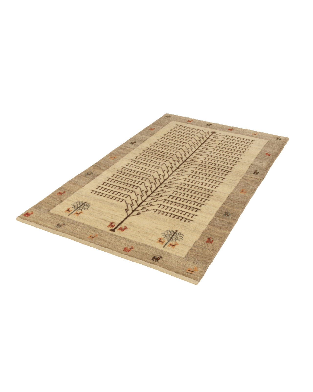 Rizbaf — Hand-knotted, 78x133 cm, Beige, 100% Virgin Wool | View 6