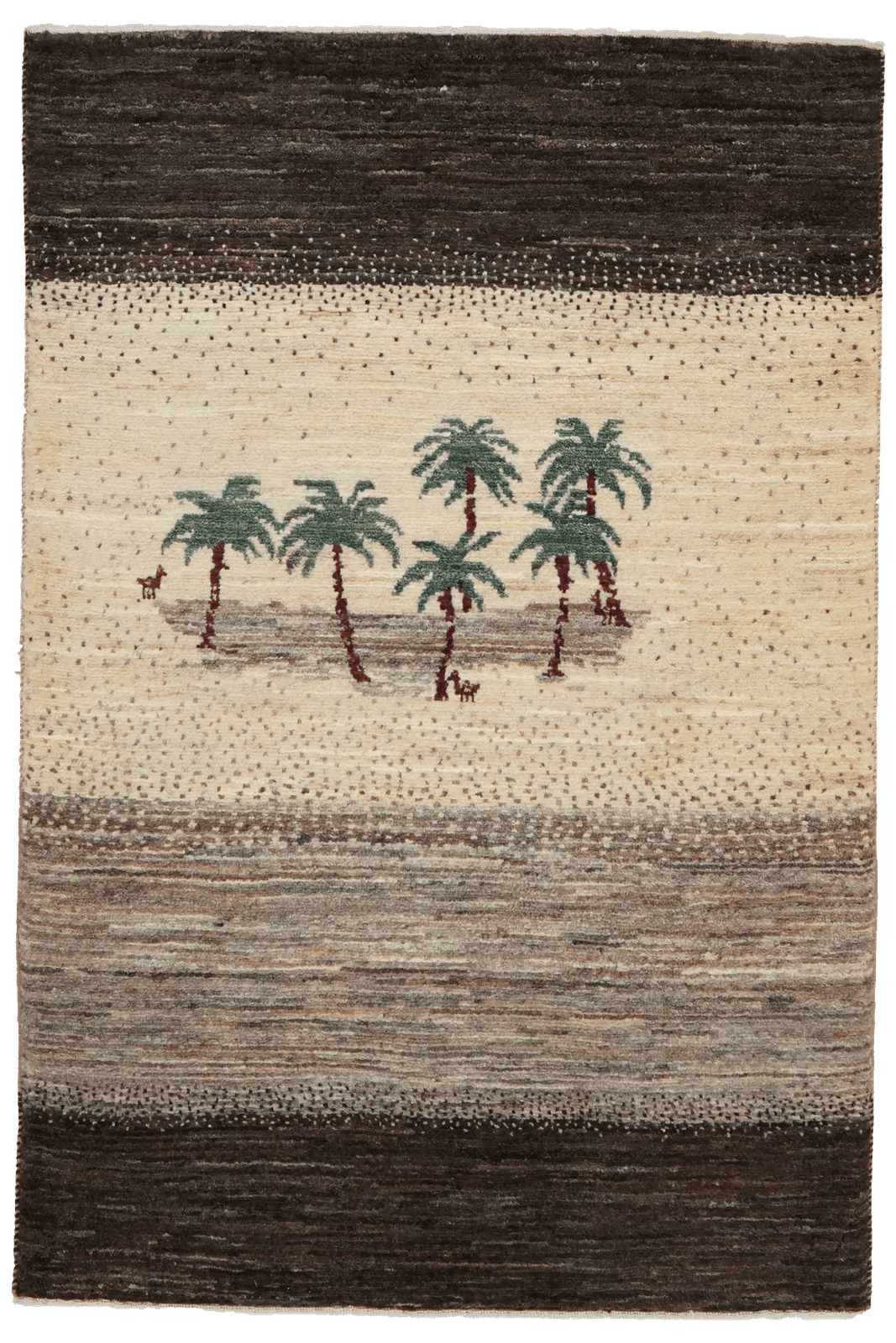 Rizbaf — Hand-knotted, 82x123 cm, Beige, 100% Virgin Wool | Main view