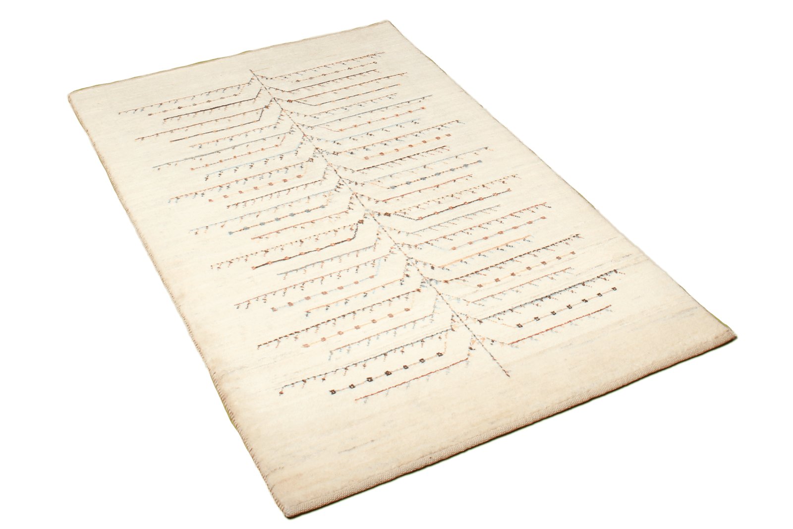 Rizbaf — Hand-knotted, 86x134 cm, Beige, 100% Virgin Wool | View 4