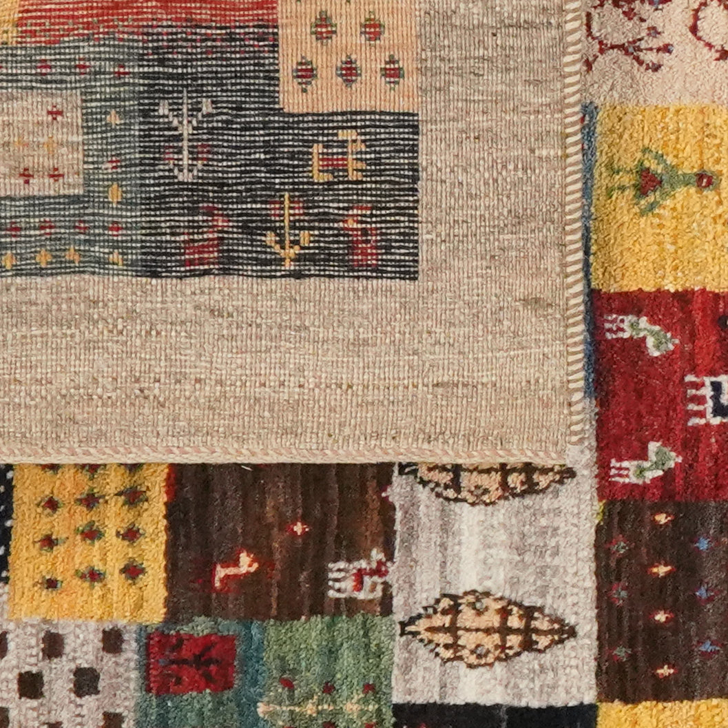 Rizbaf — Hand-knotted, 101x149 cm, Multicolor, 100% Virgin Wool | View 6