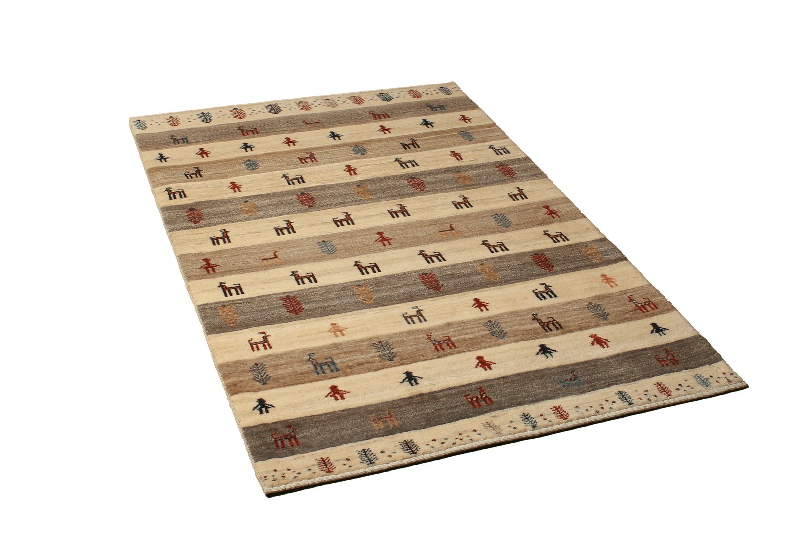 Rizbaf — Hand-knotted, 100x156 cm, Beige, 100% Virgin Wool | View 4