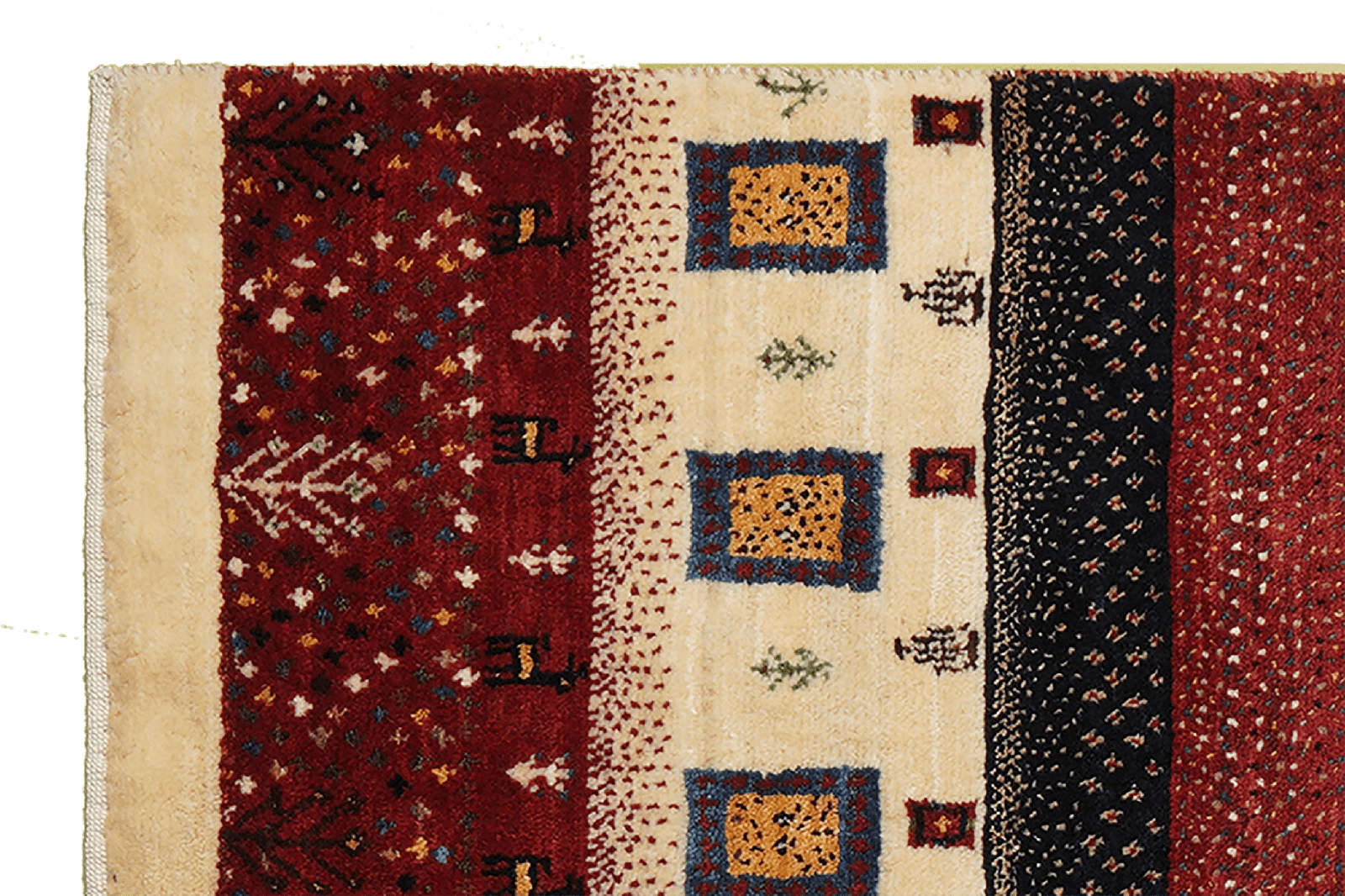 Rizbaf — Hand-knotted, 102x154 cm, Multicolor, 100% Virgin Wool | View 3