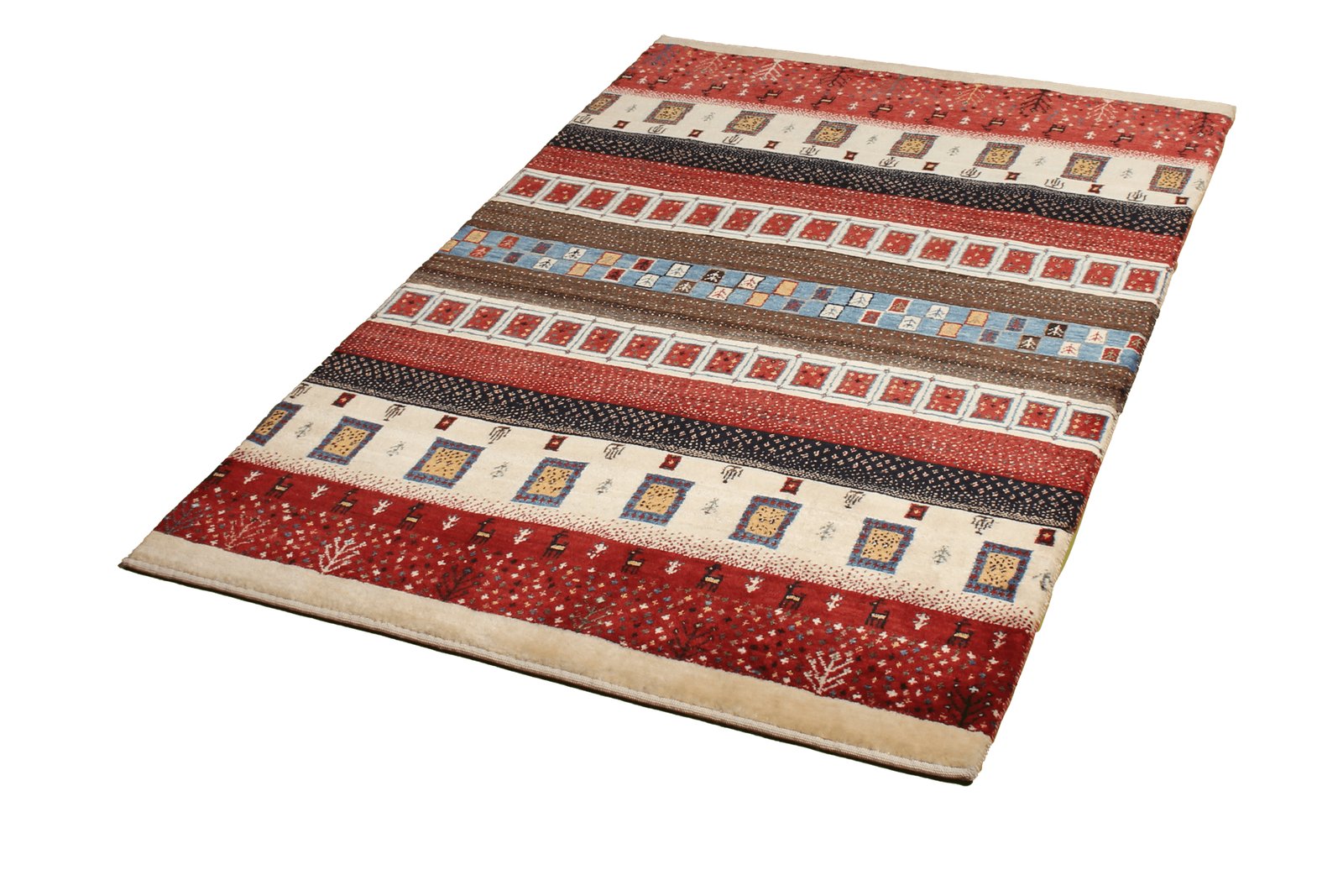Rizbaf — Hand-knotted, 102x154 cm, Multicolor, 100% Virgin Wool | View 5