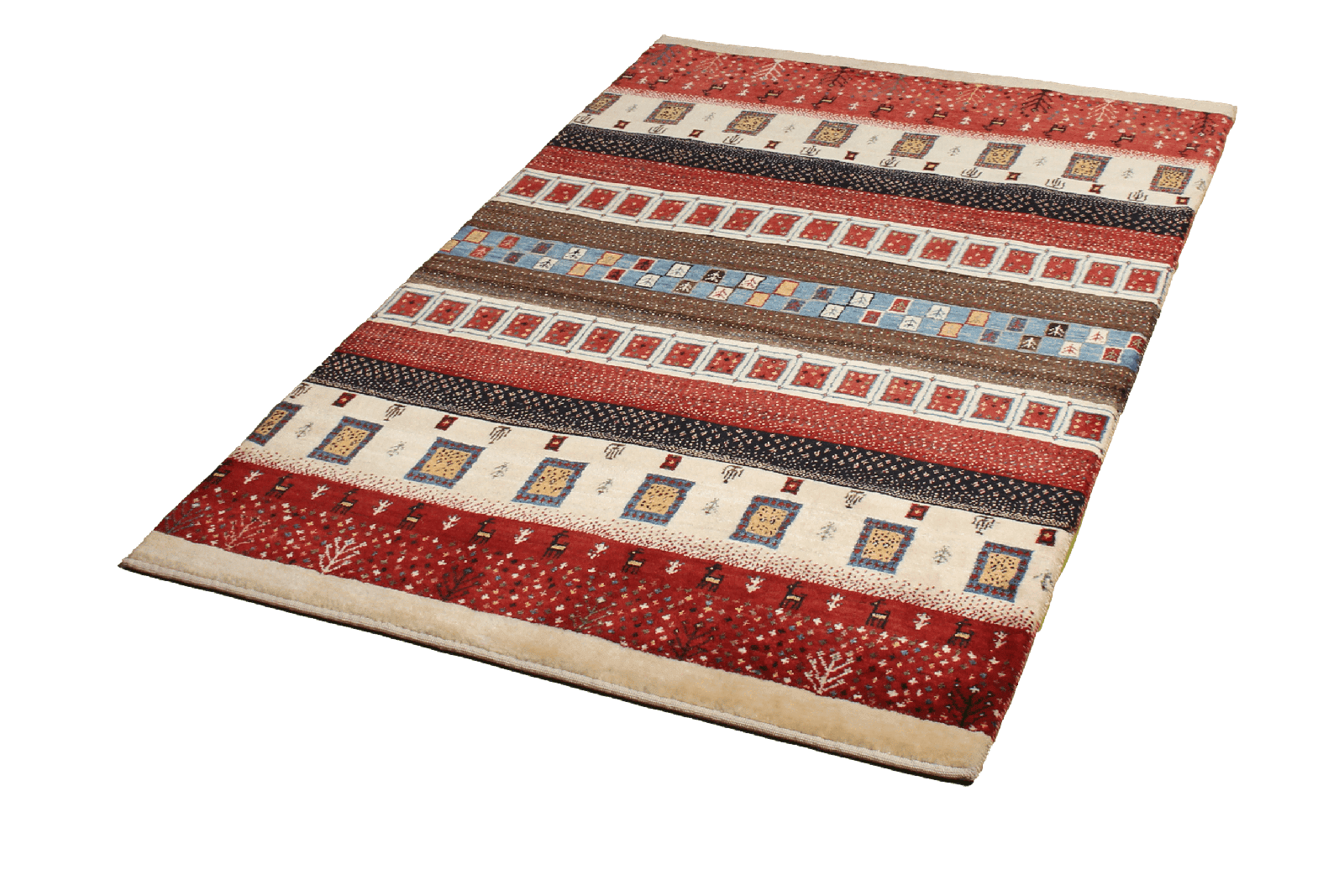 Rizbaf — Hand-knotted, 102x154 cm, Multicolor, 100% Virgin Wool | View 5
