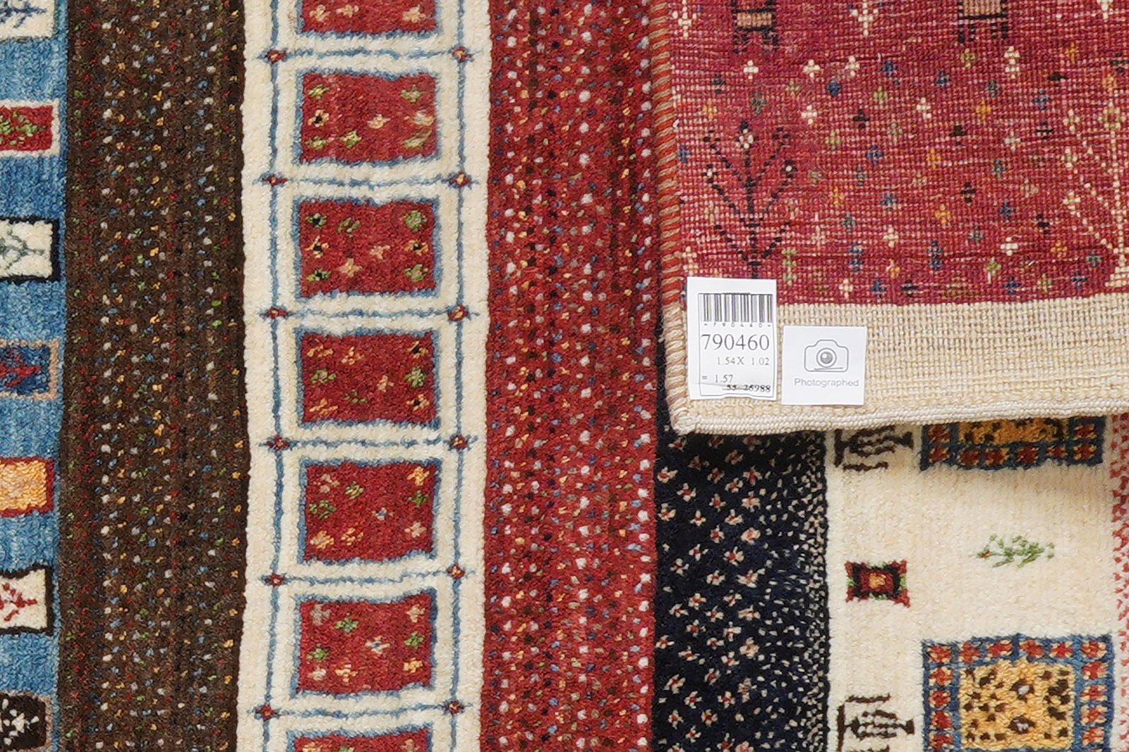 Rizbaf — Hand-knotted, 102x154 cm, Multicolor, 100% Virgin Wool | View 6