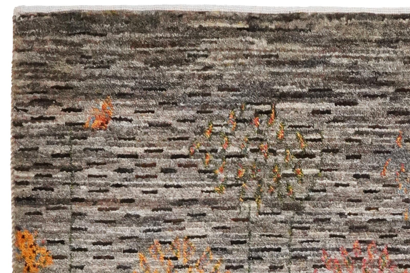 Rizbaf — Hand-knotted, 86x132 cm, Grey, 100% Virgin Wool | View 3