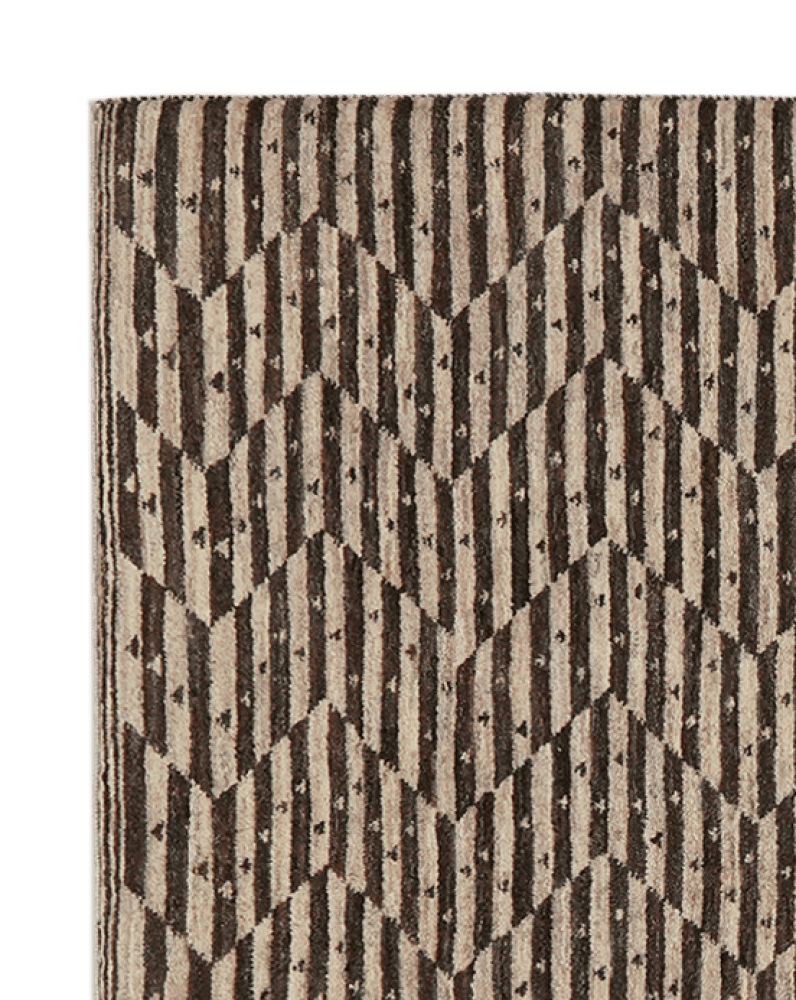 Rizbaf — Hand-knotted, 82x126 cm, Beige, 100% Virgin Wool | View 3