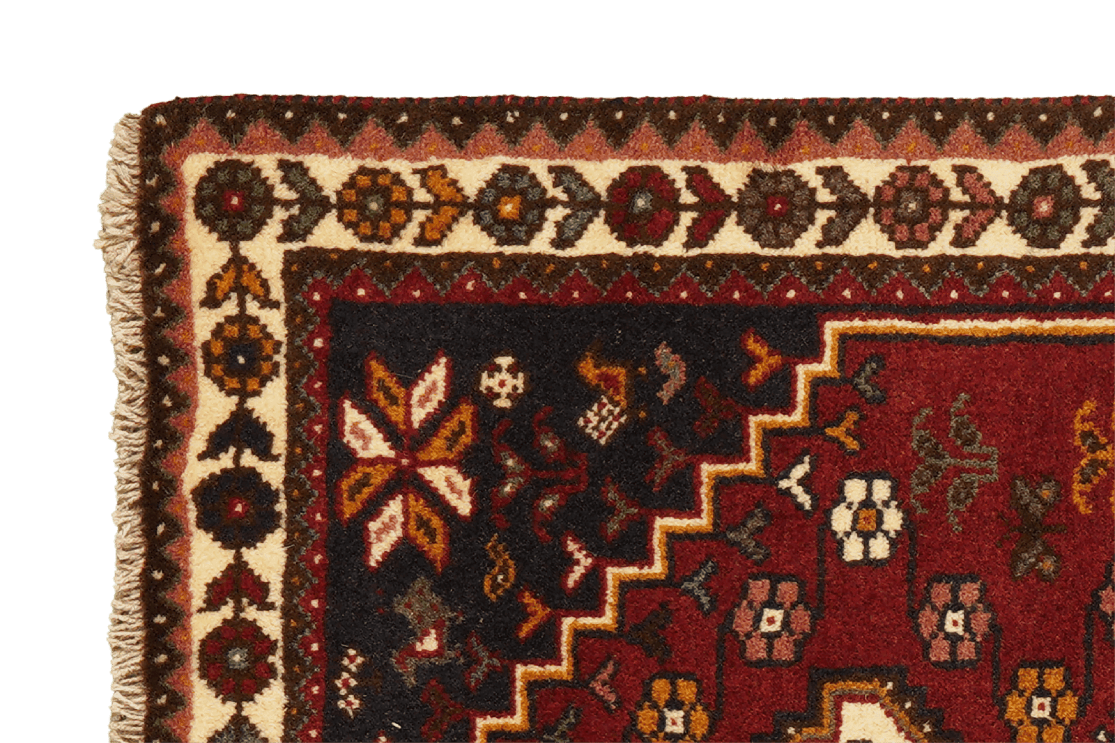 Gashgai — Hand-knotted, 82x117 cm, Red, 100% Virgin Wool | View 3