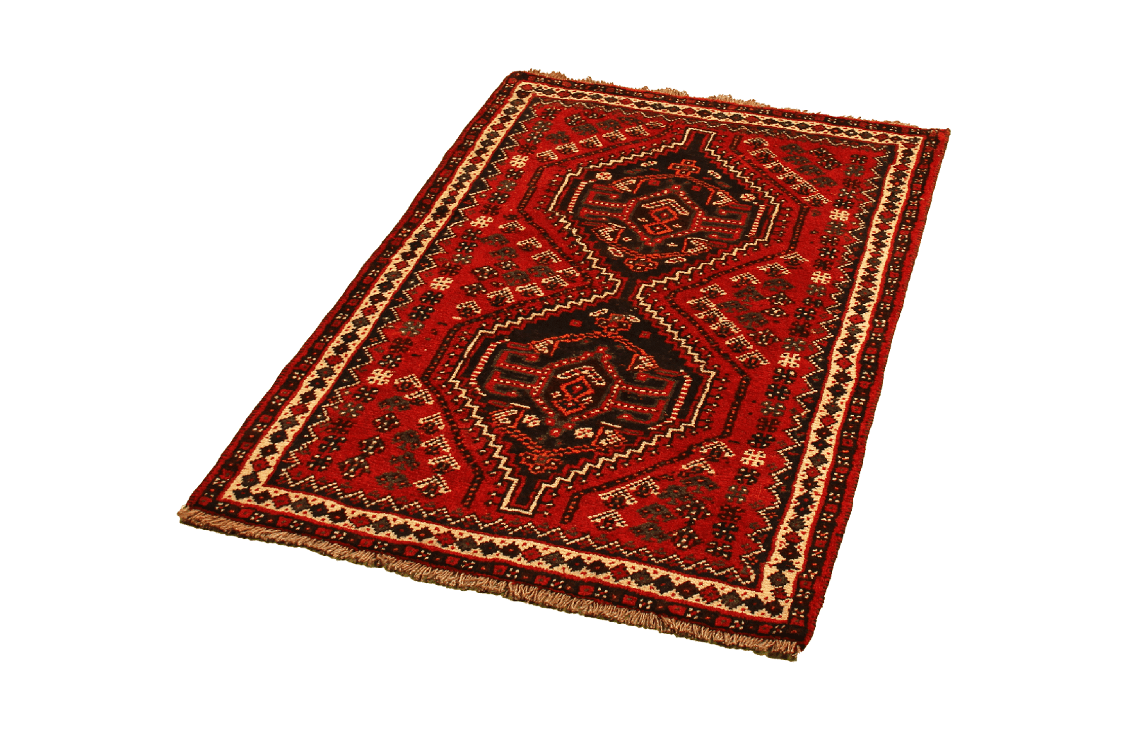 Shiraz — Hand-knotted, 81x120 cm, Red, 100% Virgin Wool | View 5