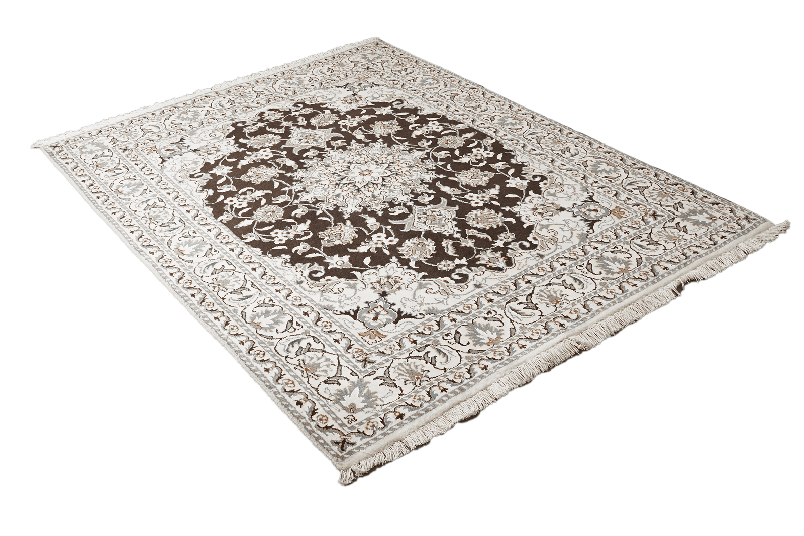 Nain 12La — Hand-knotted, 147x197 cm, Blue, 100% Virgin Wool | View 4