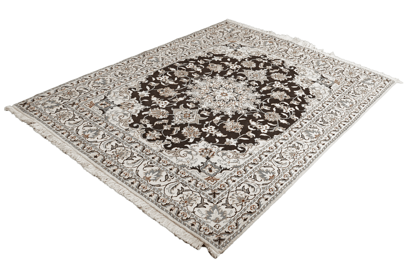 Nain 12La — Hand-knotted, 147x197 cm, Blue, 100% Virgin Wool | View 5