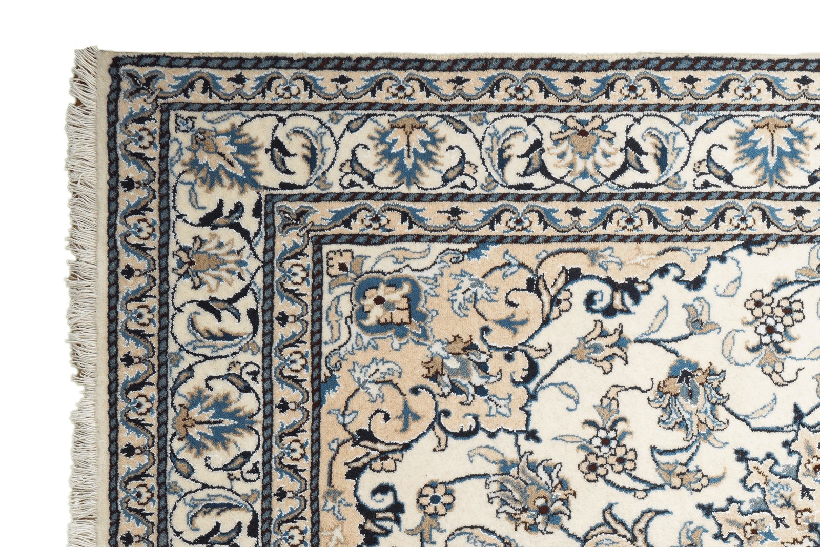 Nain 12La — Hand-knotted, 144x203 cm, Beige, 100% Virgin Wool | View 3