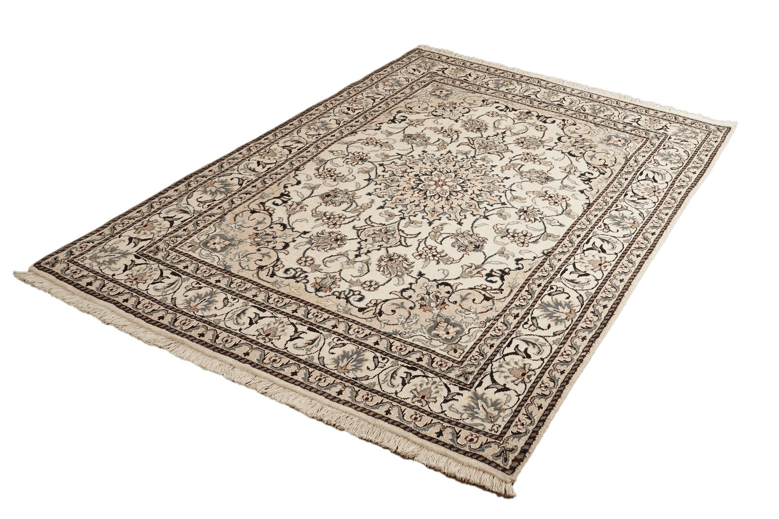 Nain 12La — Hand-knotted, 144x203 cm, Beige, 100% Virgin Wool | View 5