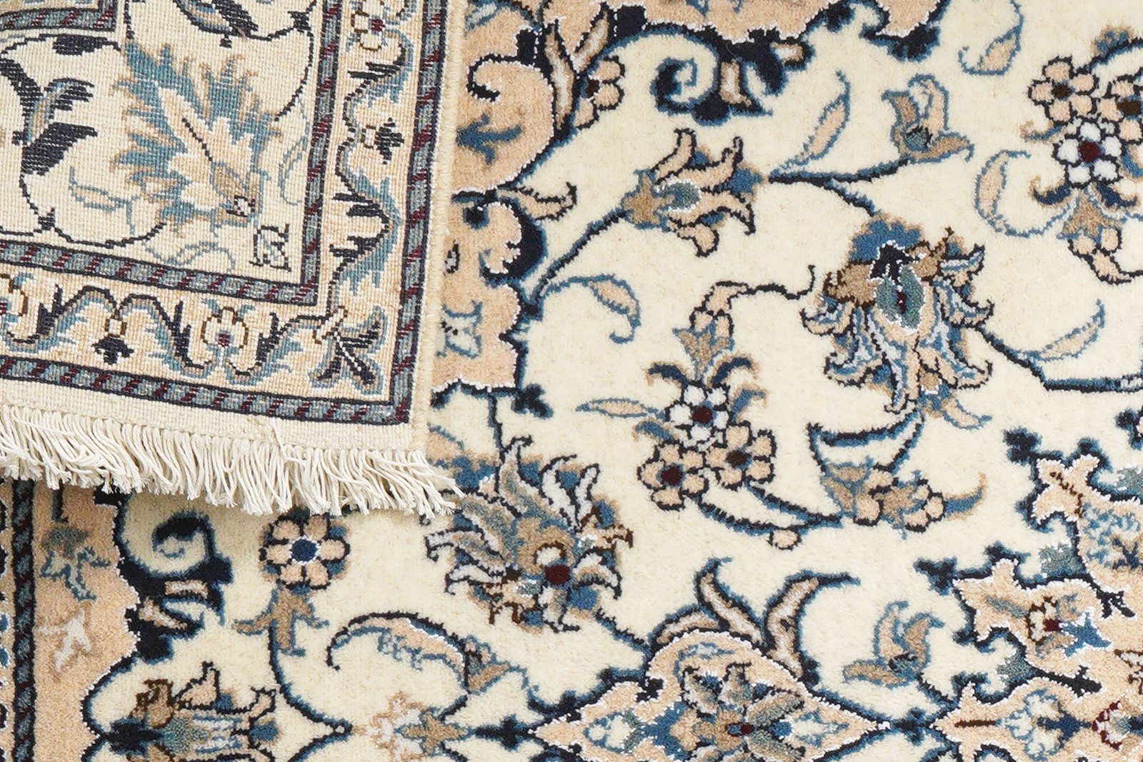 Nain 12La — Hand-knotted, 144x203 cm, Beige, 100% Virgin Wool | View 7