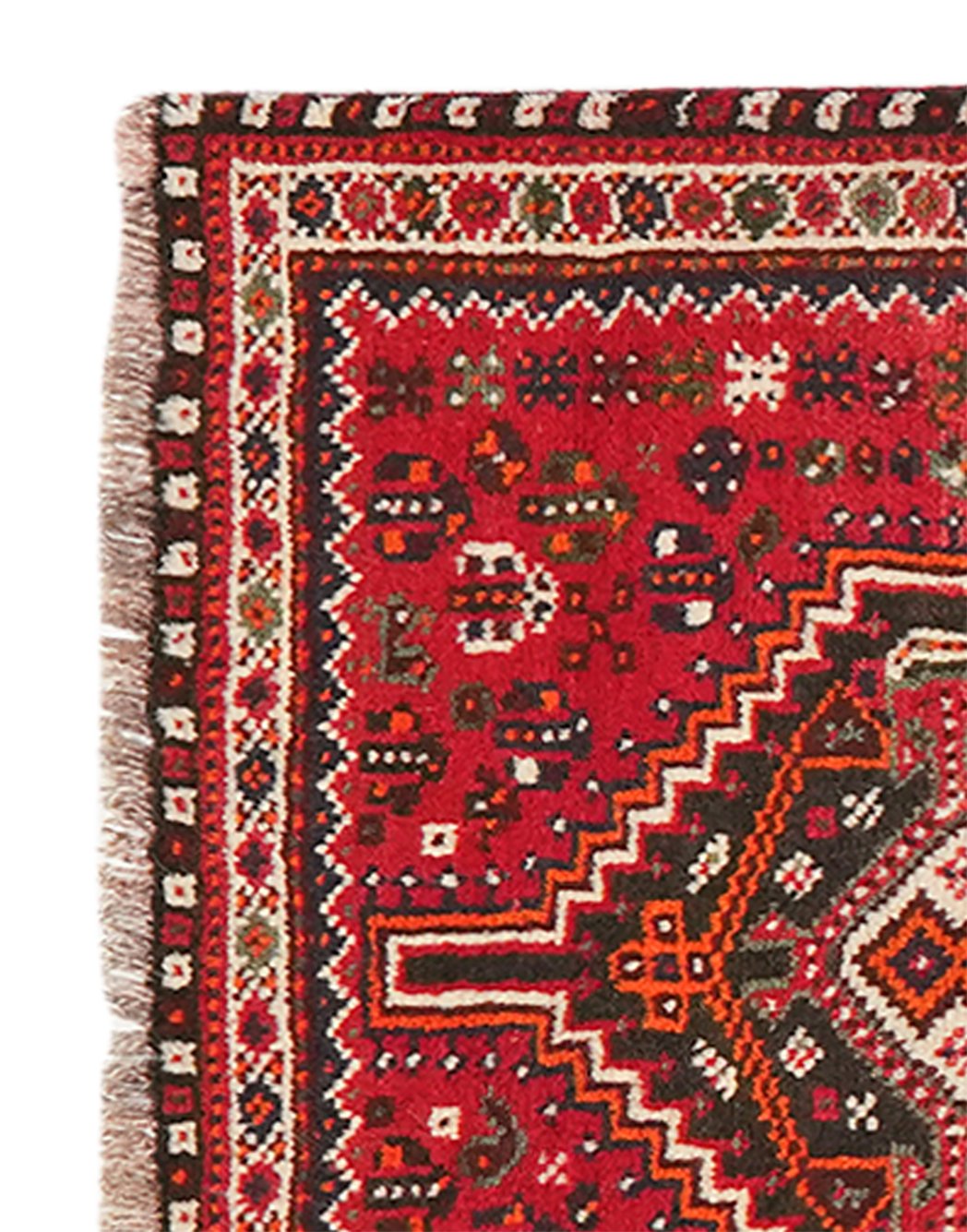 Shiraz — Hand-knotted, 82x129 cm, Red, 100% Virgin Wool | View 3