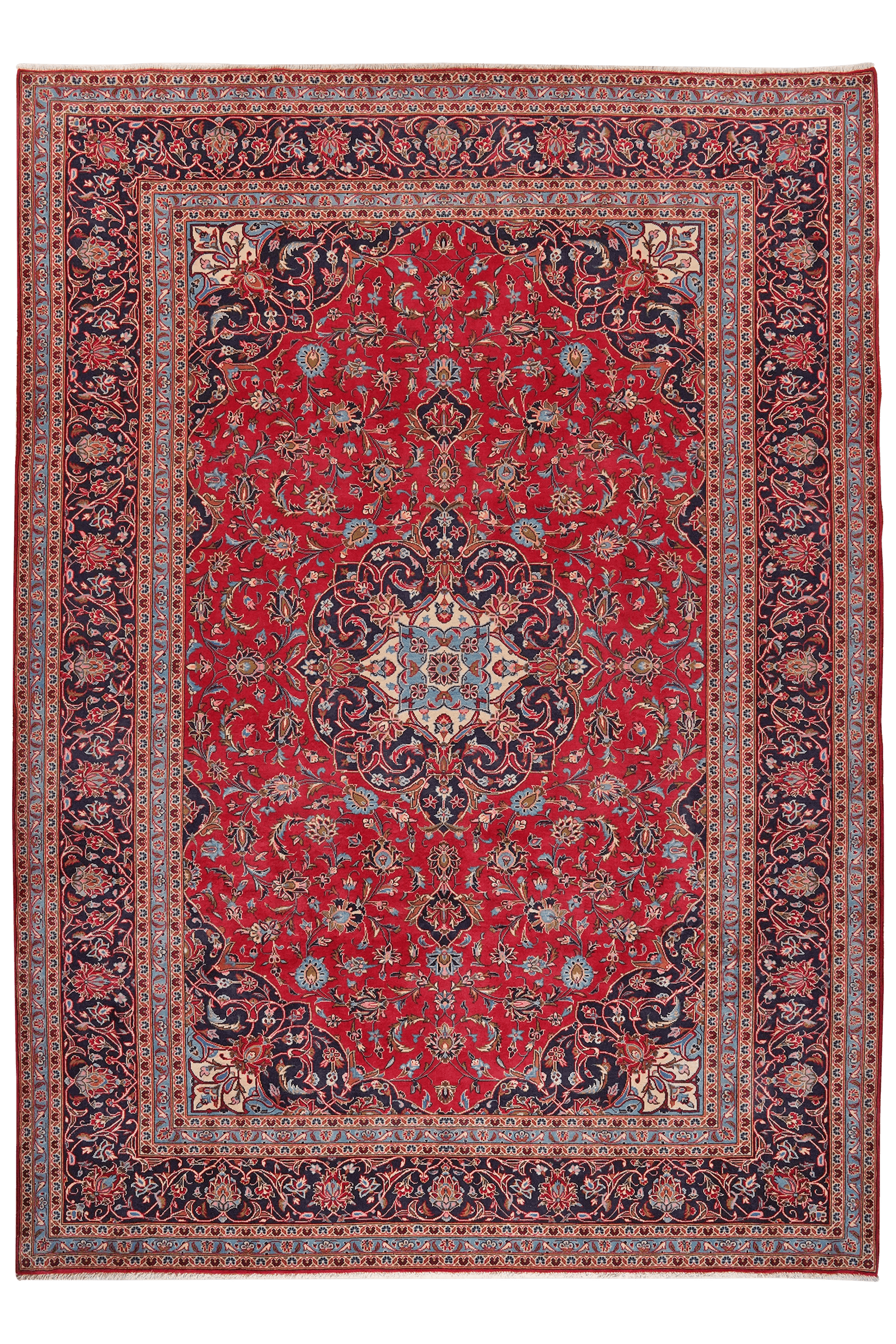 Ardakan — Hand-knotted, 250x350 cm, Red, 100% Virgin Wool | Main view