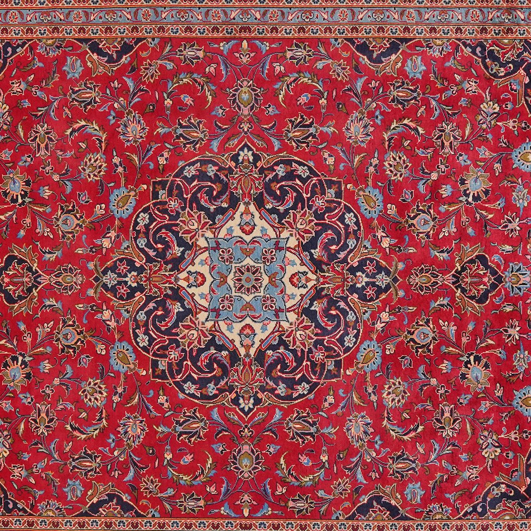 Ardakan — Hand-knotted, 250x350 cm, Red, 100% Virgin Wool | View 4