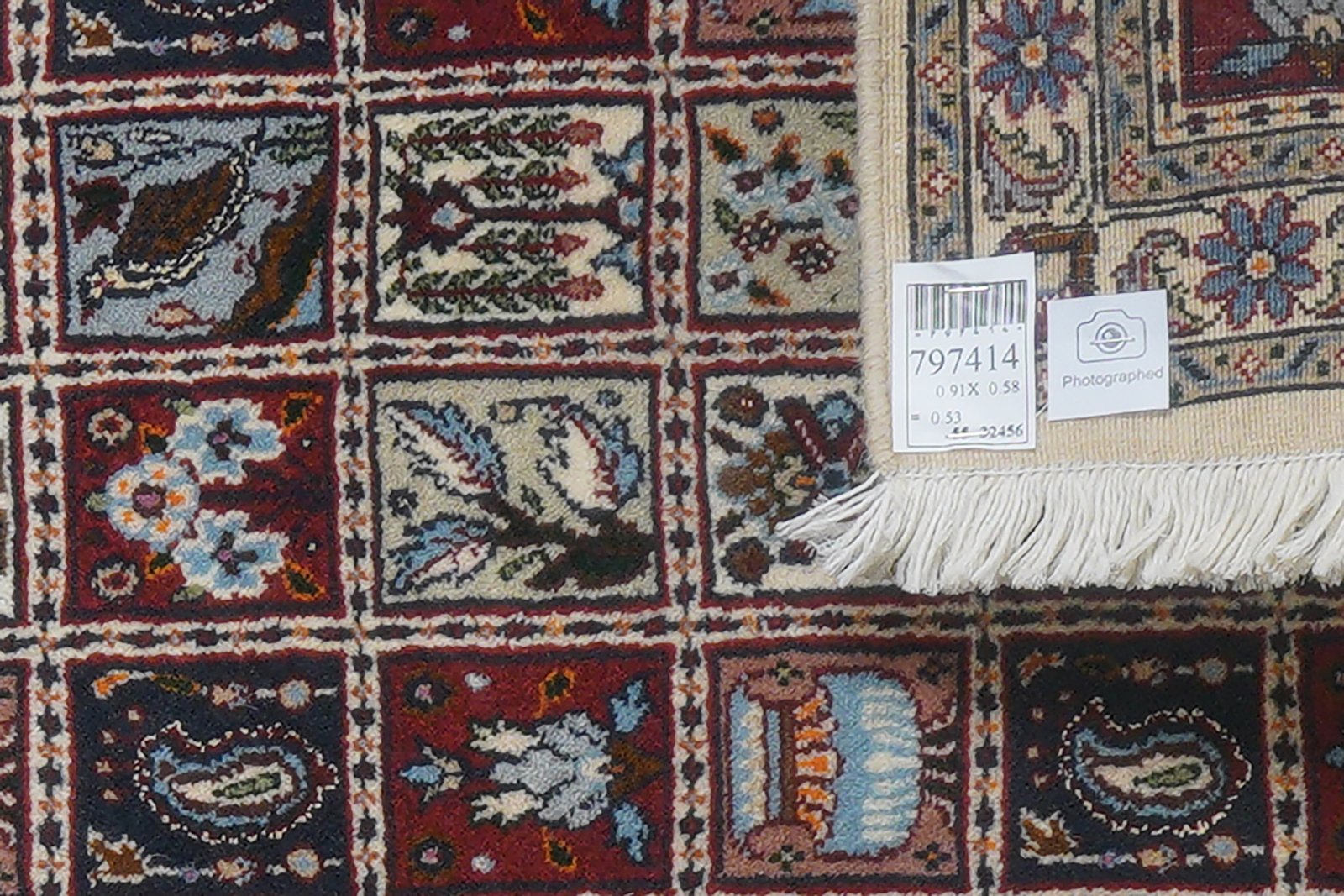 Moud Felder — Hand-knotted, 58x91 cm, Multicolor, 100% Virgin Wool | View 6