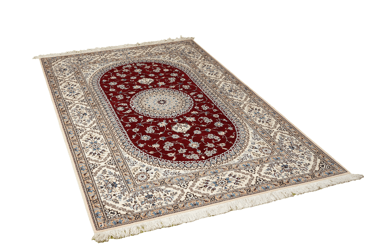 Nain 6La — Hand-knotted, 131x198 cm, Red, 100% Virgin Wool | View 4