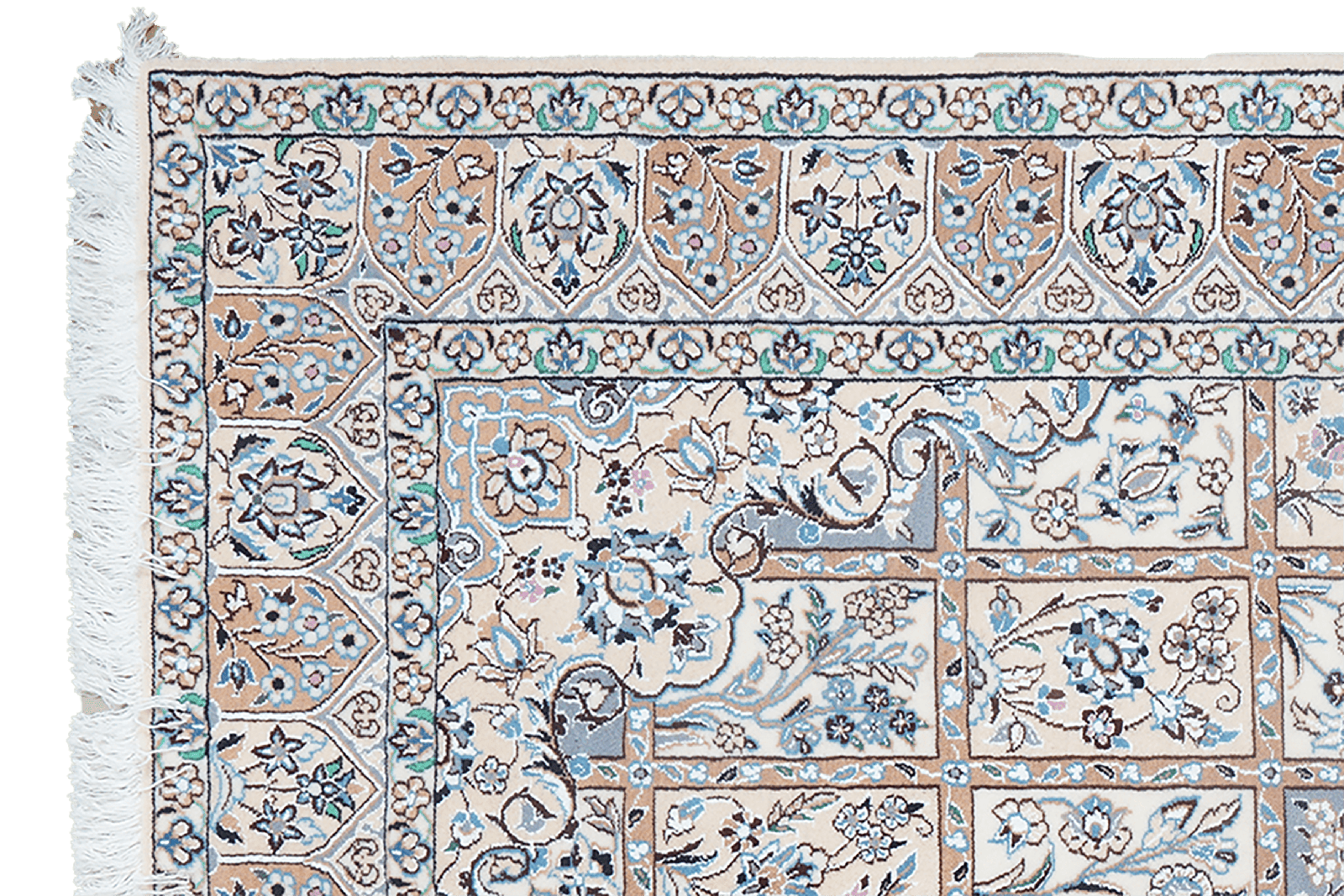Nain 9La — Hand-knotted, 146x235 cm, Beige, 100% Virgin Wool | View 3