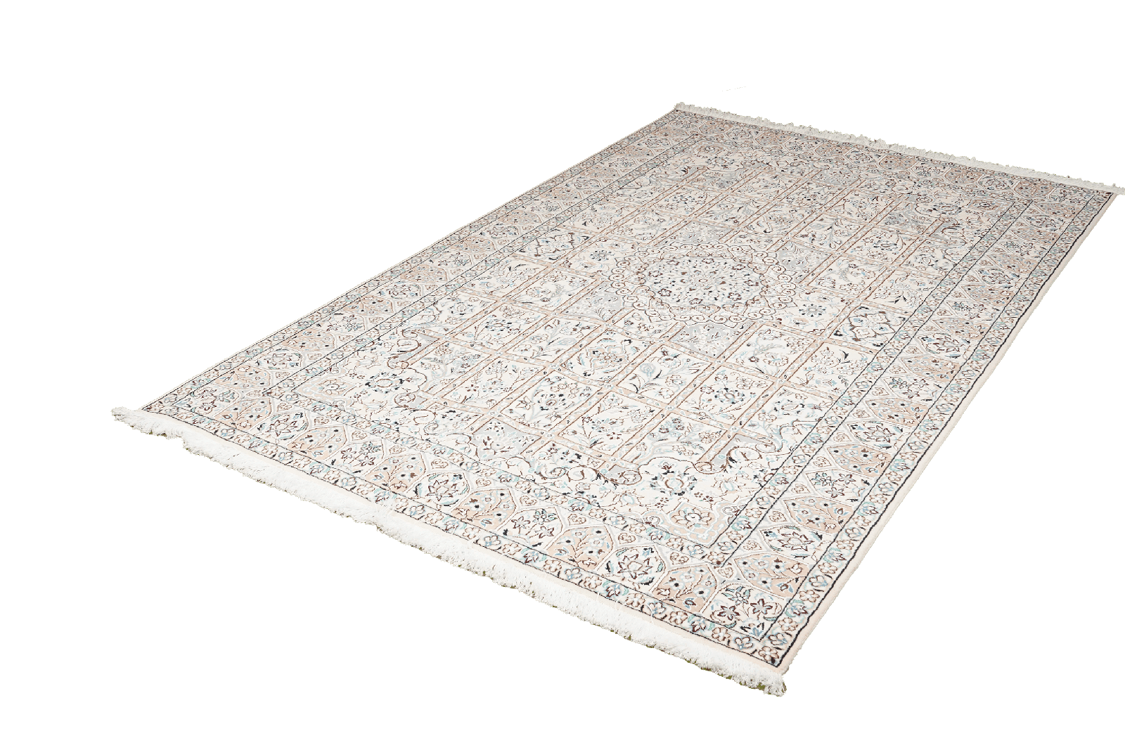 Nain 9La — Hand-knotted, 146x235 cm, Beige, 100% Virgin Wool | View 5