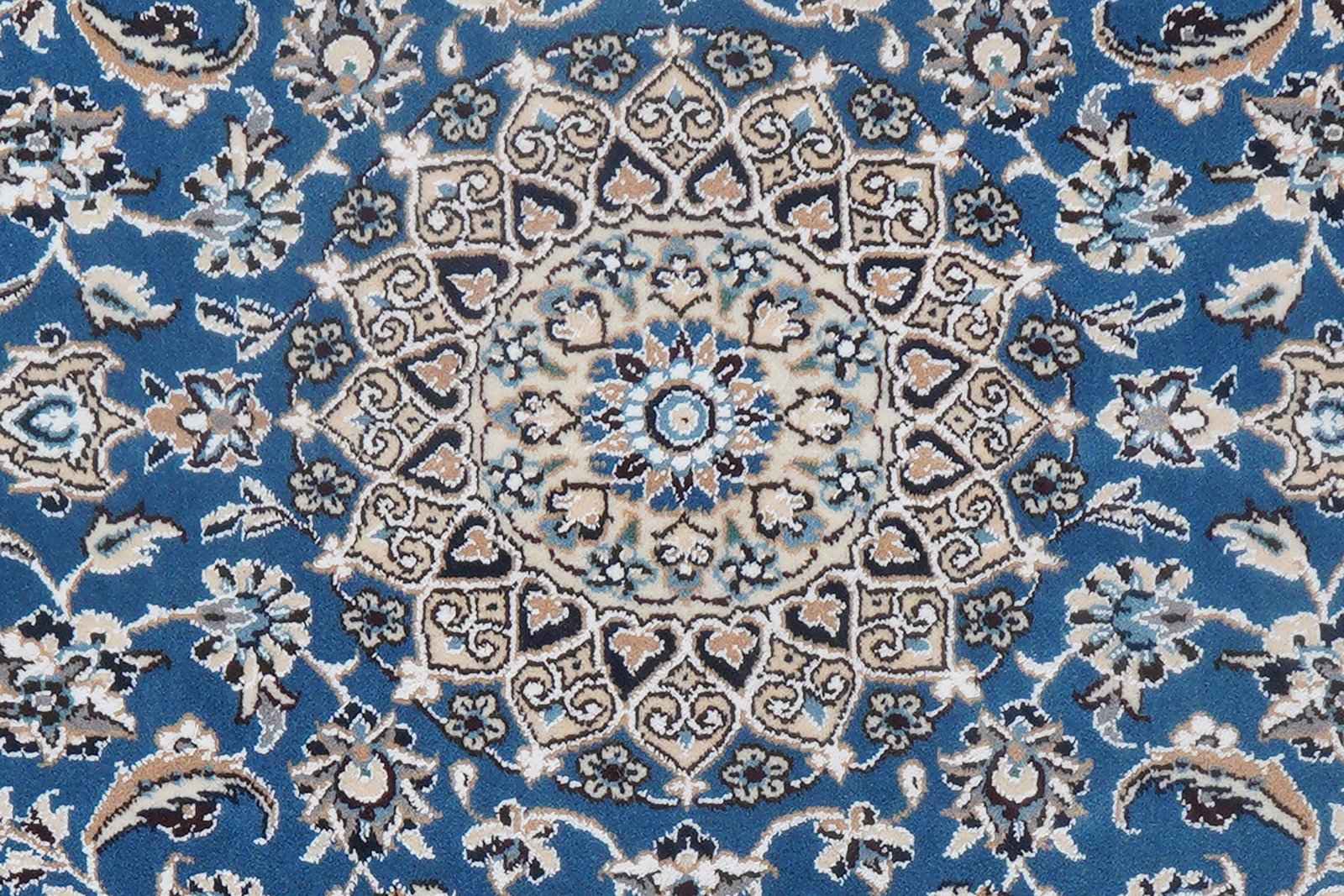Nain 9La — Hand-knotted, 60x293 cm, Blue, 100% Virgin Wool | View 7
