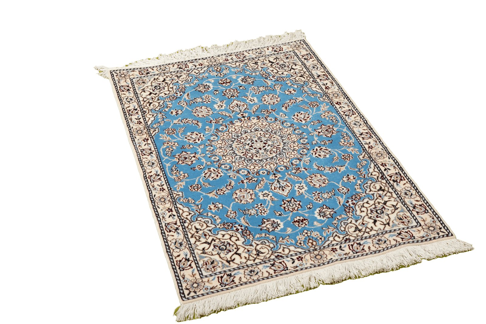 Nain 6La — Hand-knotted, 62x95 cm, Blue, 100% Virgin Wool | View 4