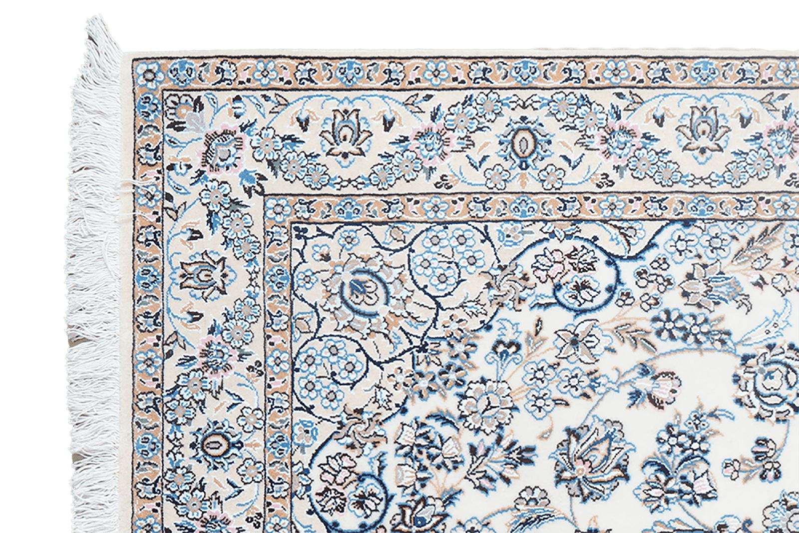 Nain 9La — Hand-knotted, 129x205 cm, Beige, 100% Virgin Wool | View 3