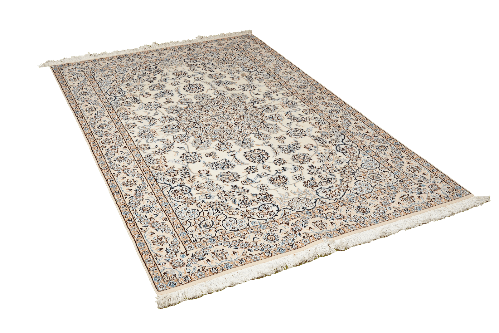 Nain 9La — Hand-knotted, 129x205 cm, Beige, 100% Virgin Wool | View 4