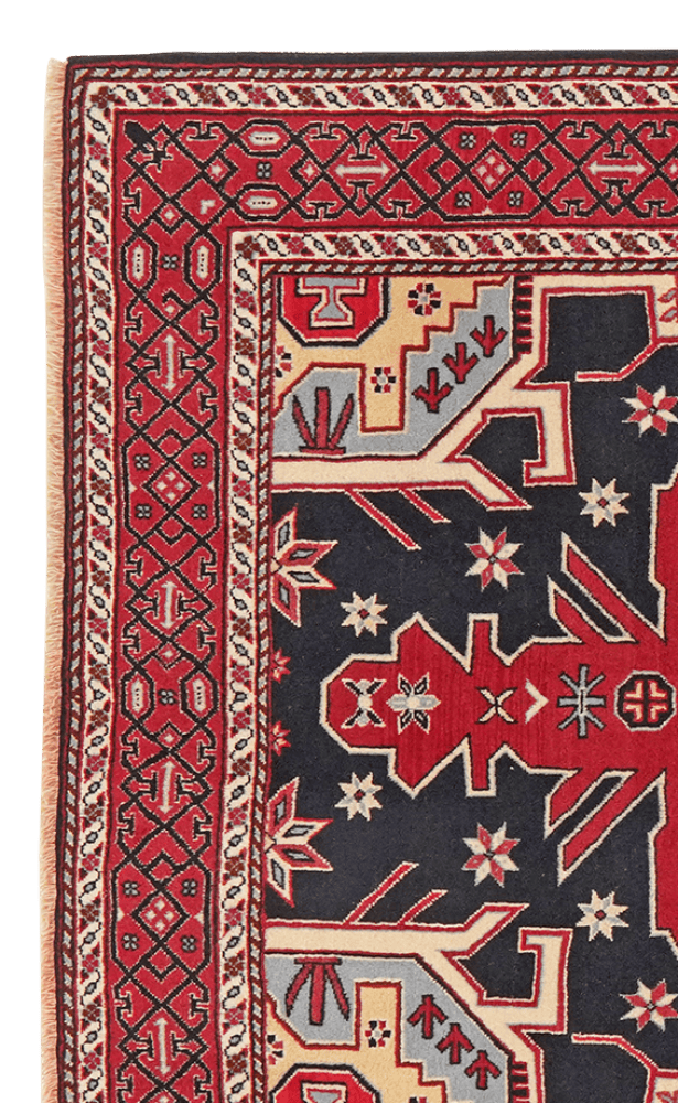 Kordibaf — Hand-knotted, 123x200 cm, Blue, 100% Virgin Wool | View 3