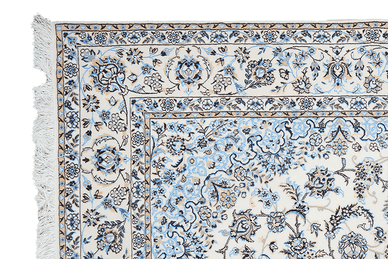 Nain 6La — Hand-knotted, 161x233 cm, Beige, 100% Virgin Wool | View 3