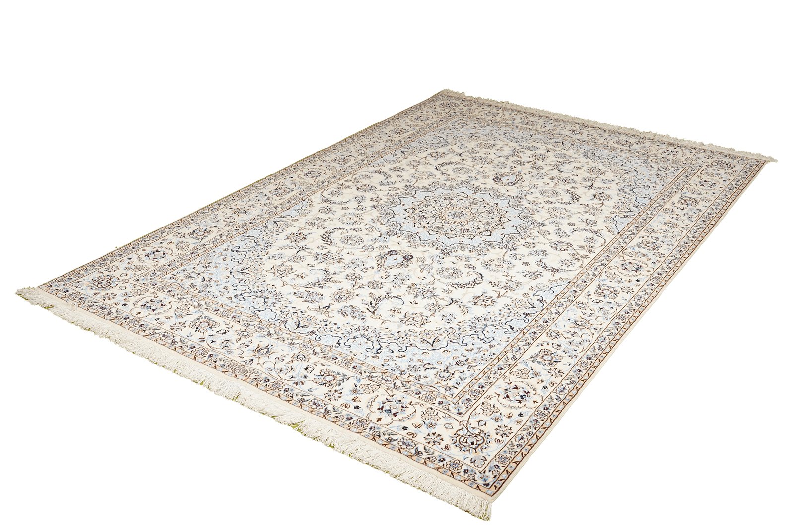 Nain 6La — Hand-knotted, 161x233 cm, Beige, 100% Virgin Wool | View 5