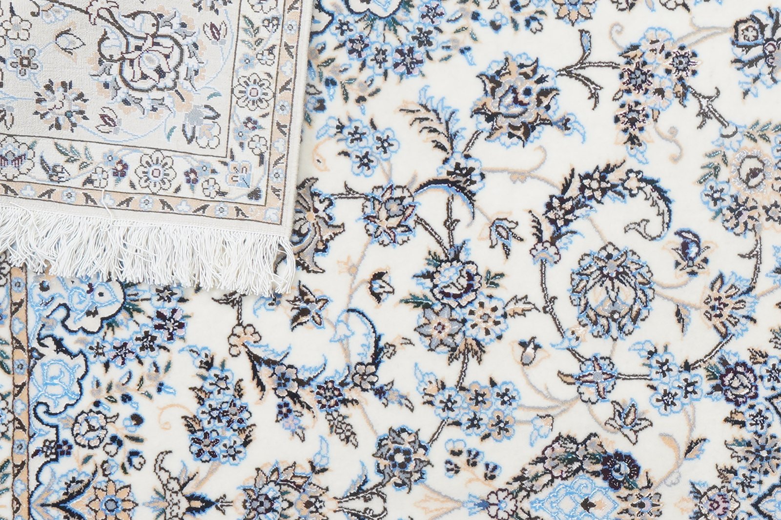 Nain 6La — Hand-knotted, 161x233 cm, Beige, 100% Virgin Wool | View 8