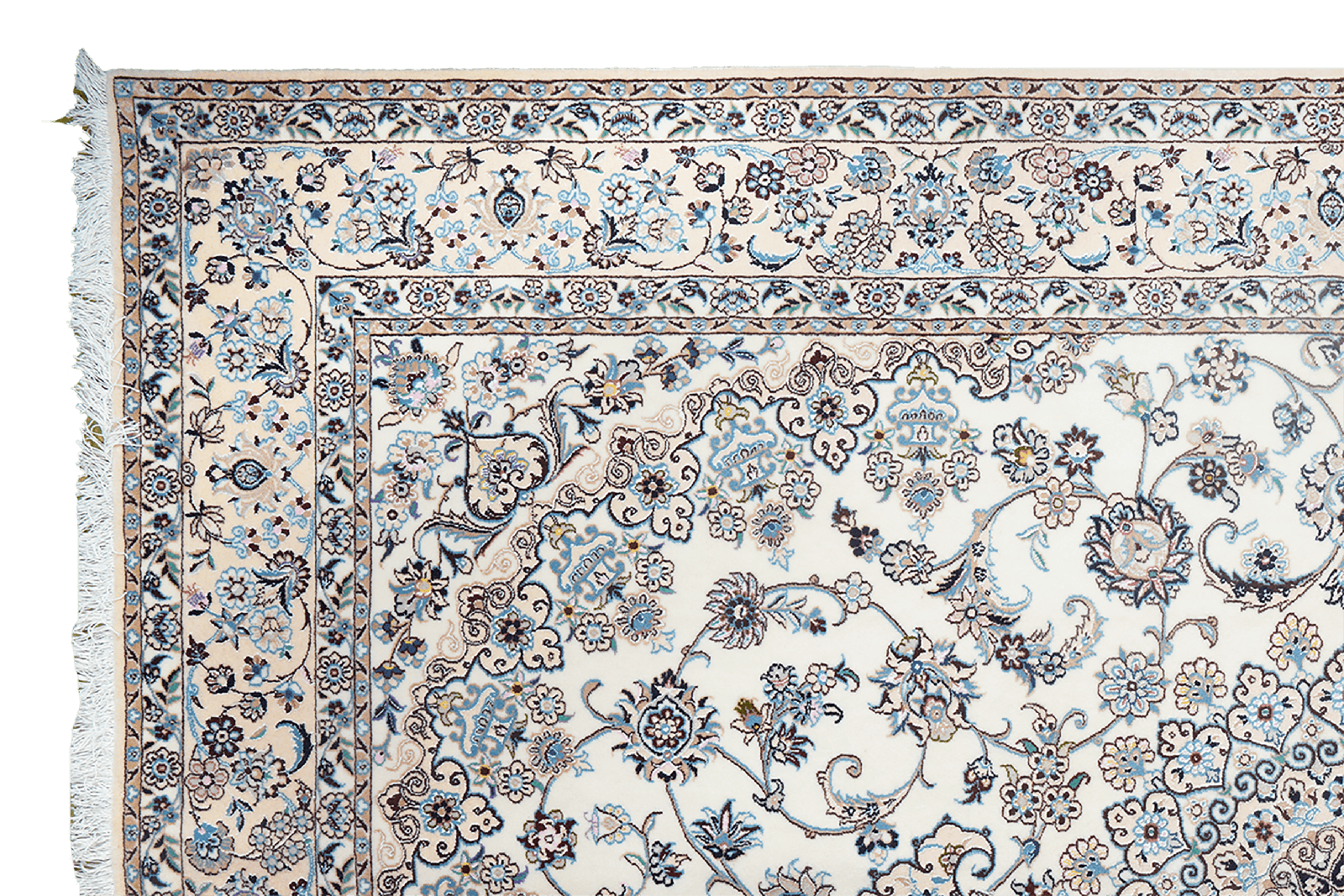 Nain 9La — Hand-knotted, 209x306 cm, Beige, 100% Virgin Wool | View 3