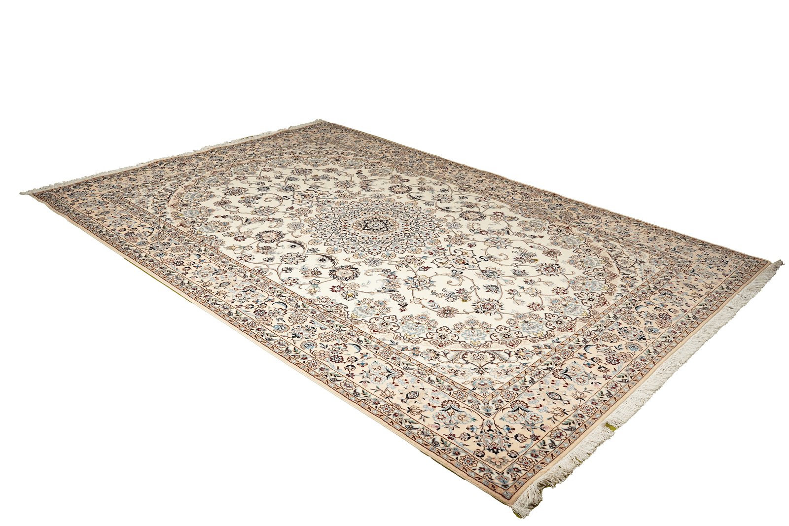 Nain 9La — Hand-knotted, 209x306 cm, Beige, 100% Virgin Wool | View 4