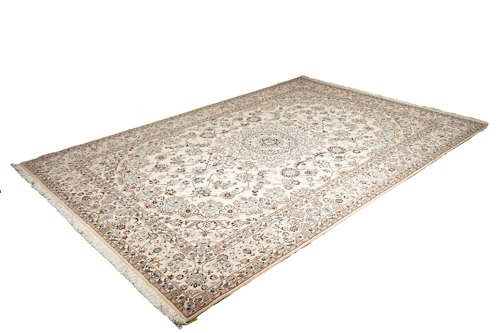 Nain 9La — Hand-knotted, 209x306 cm, Beige, 100% Virgin Wool | View 5