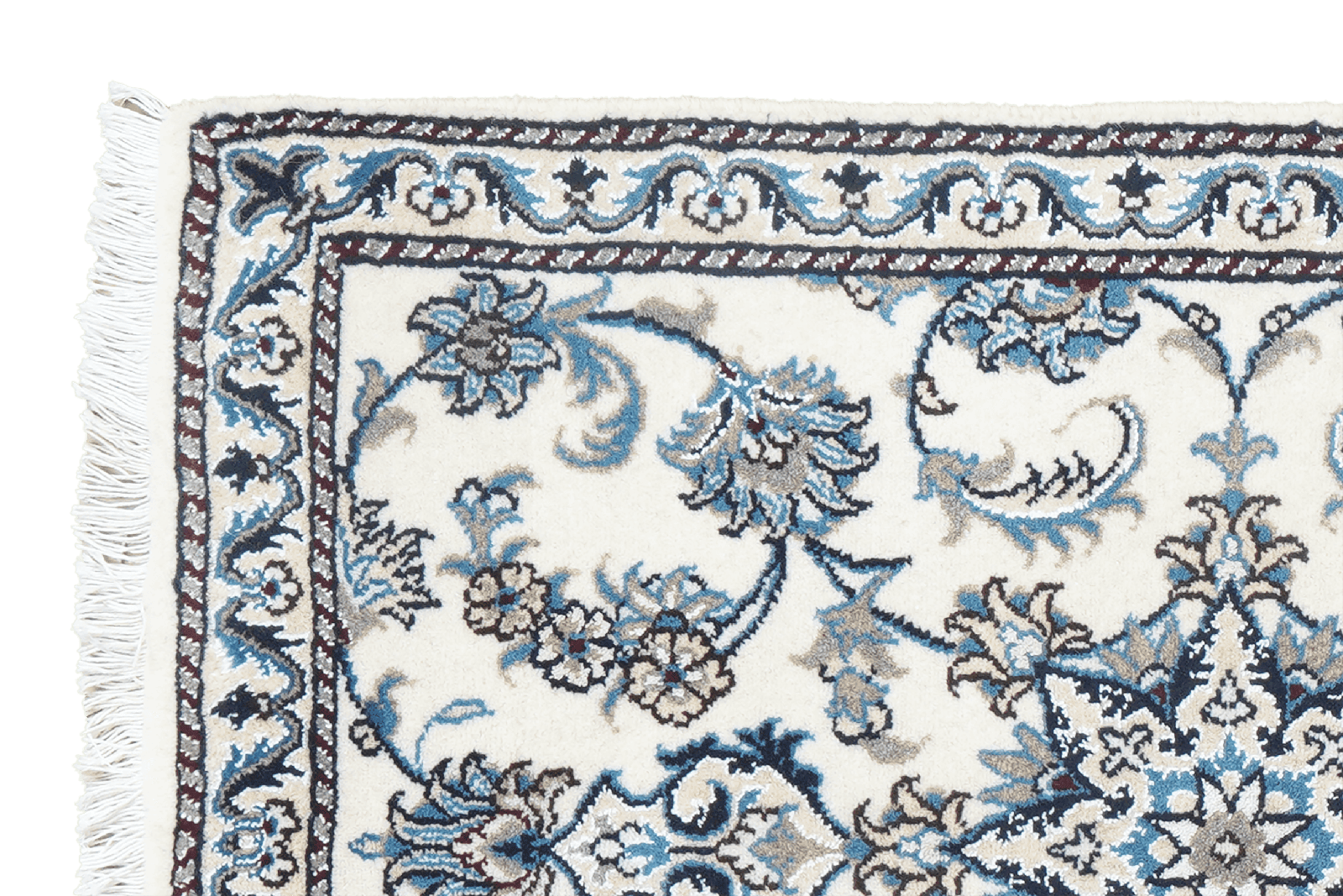 Nain 12La — Hand-knotted, 77x203 cm, Beige, 100% Virgin Wool | View 3