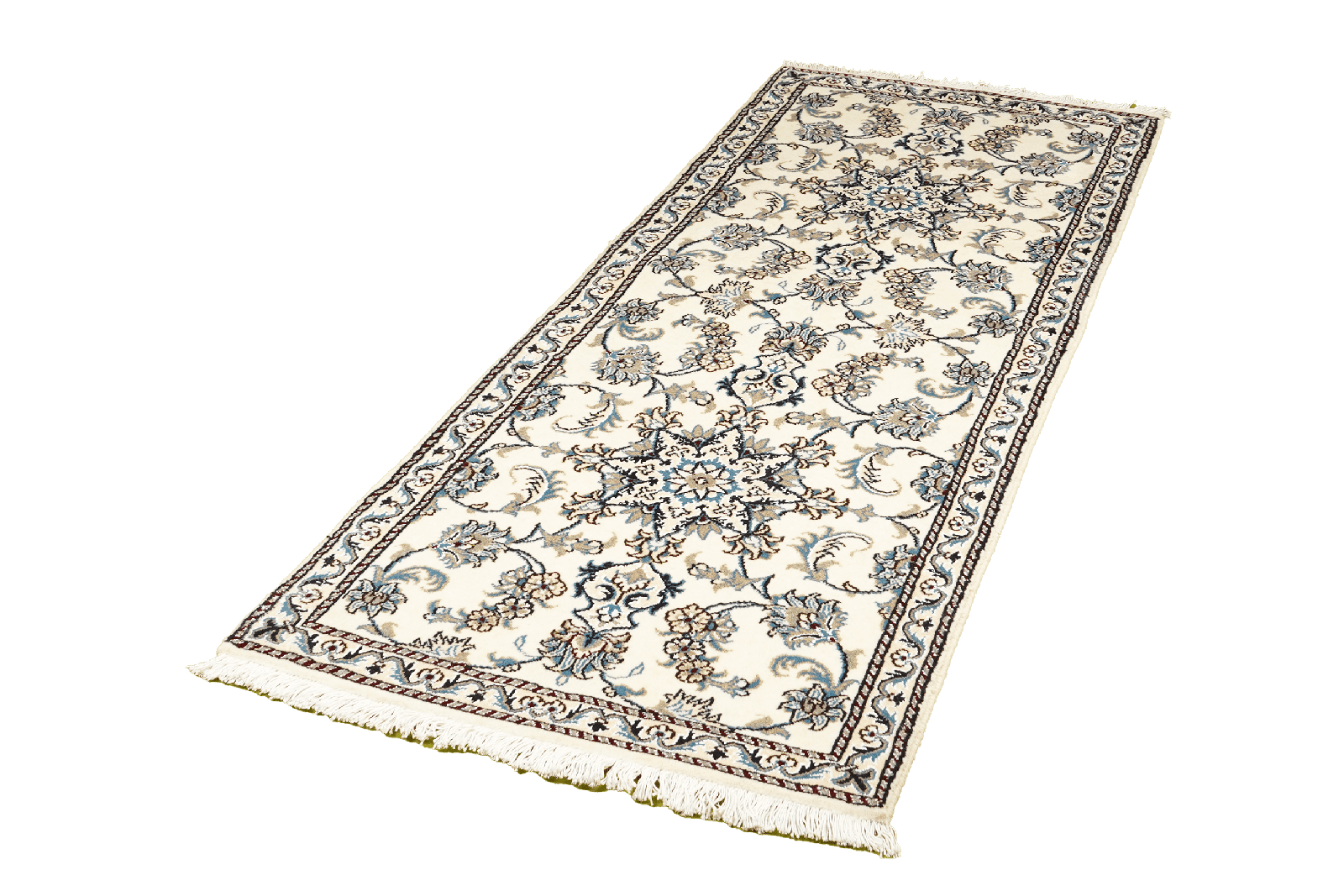 Nain 12La — Hand-knotted, 77x203 cm, Beige, 100% Virgin Wool | View 5