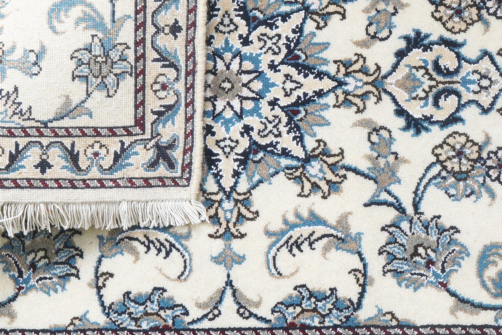 Nain 12La — Hand-knotted, 77x203 cm, Beige, 100% Virgin Wool | View 7