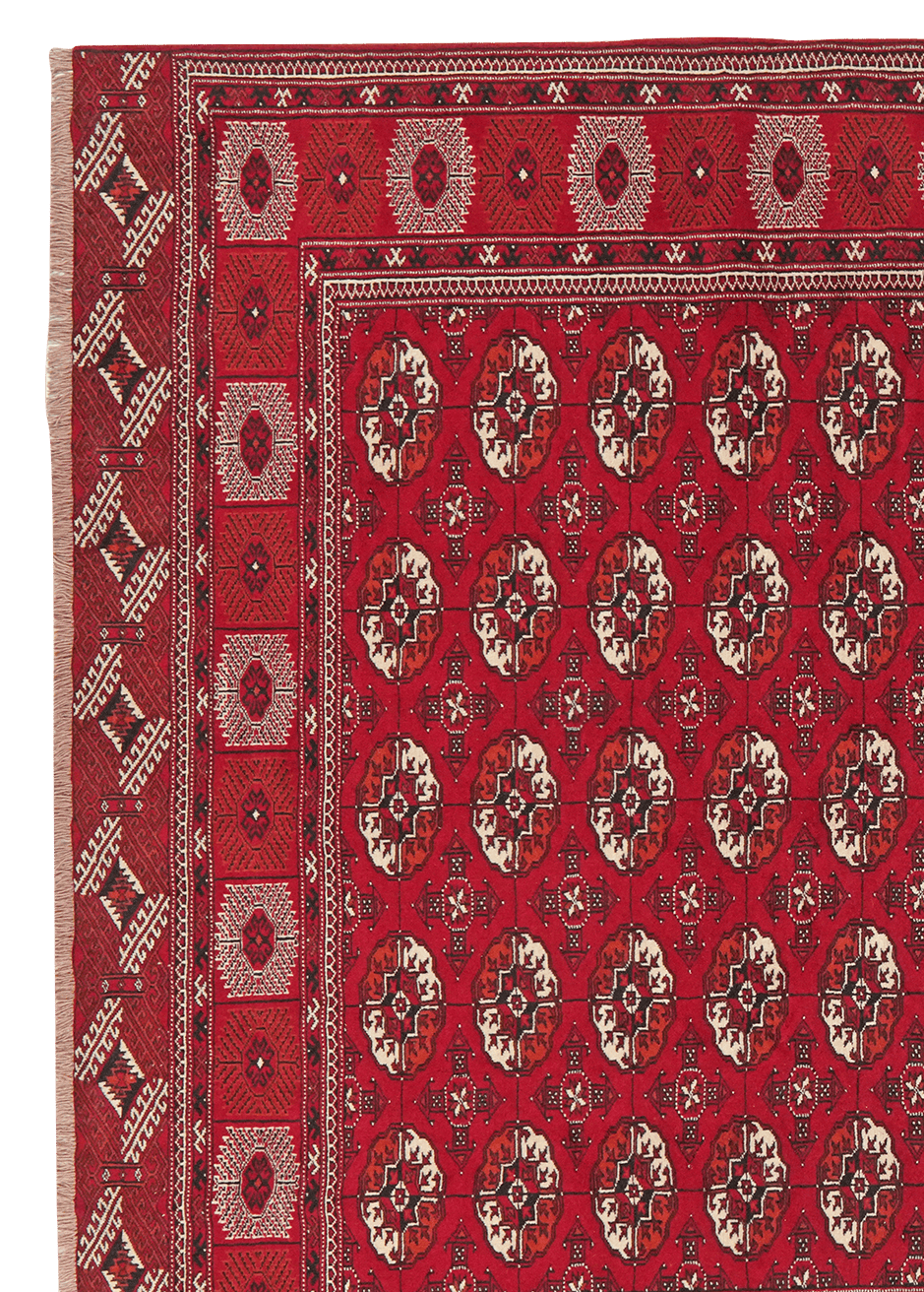 Turkman — Hand-knotted, 234x333 cm, Red, 100% Virgin Wool | View 3