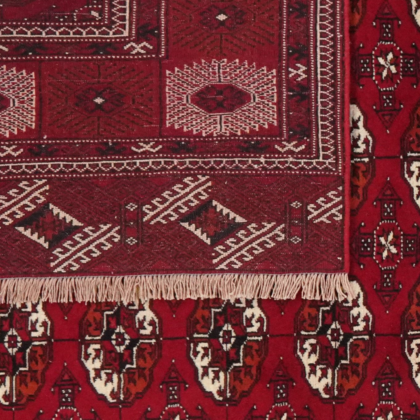 Turkman — Hand-knotted, 234x333 cm, Red, 100% Virgin Wool | View 6