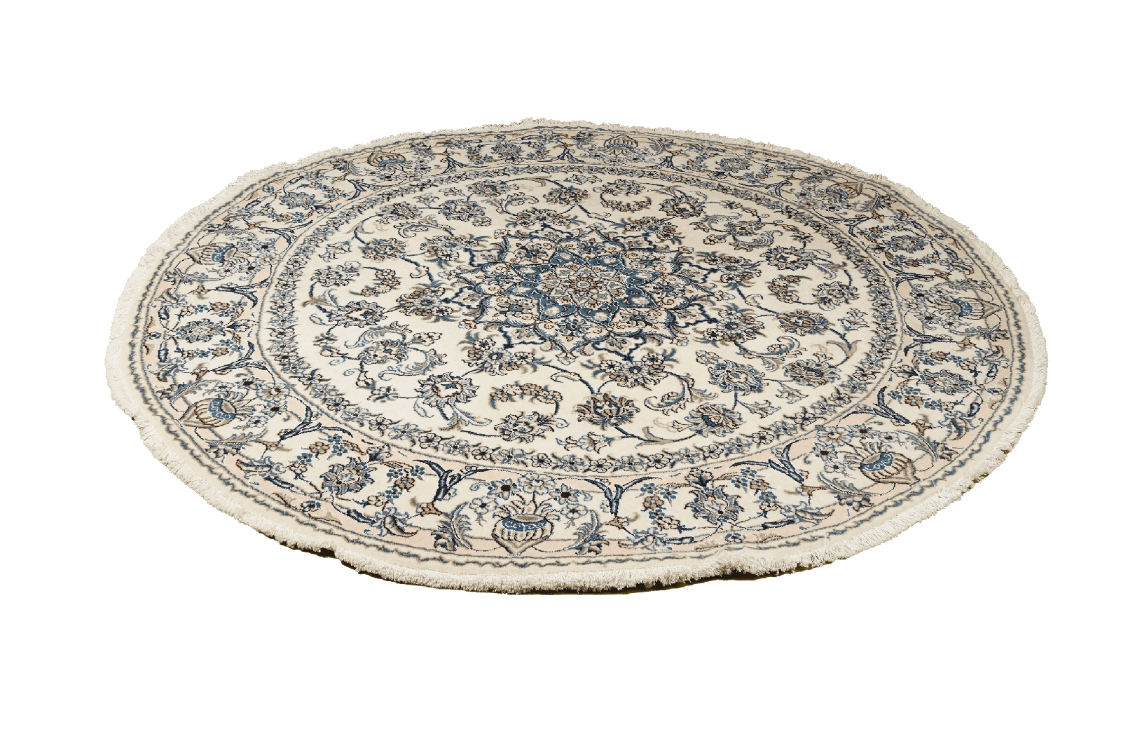 Nain 12La — Hand-knotted, 198x198 cm, Beige, 100% Virgin Wool | View 4