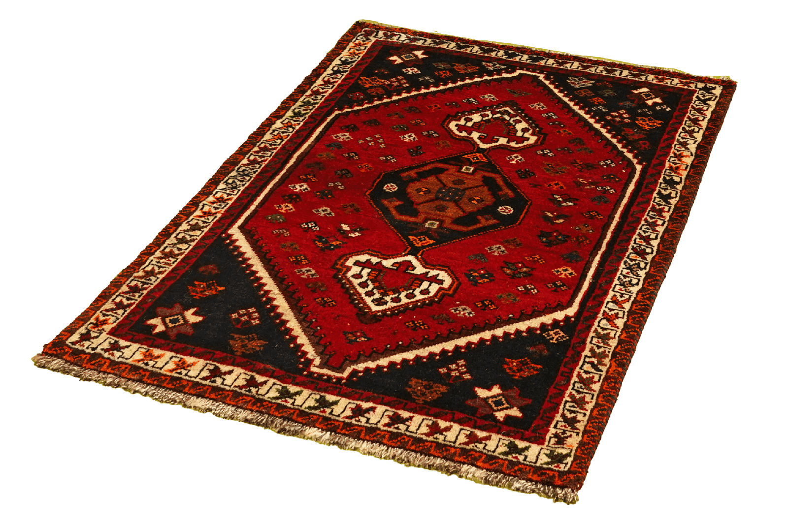 Gashgai — Hand-knotted, 86x122 cm, Red, 100% Virgin Wool | View 5