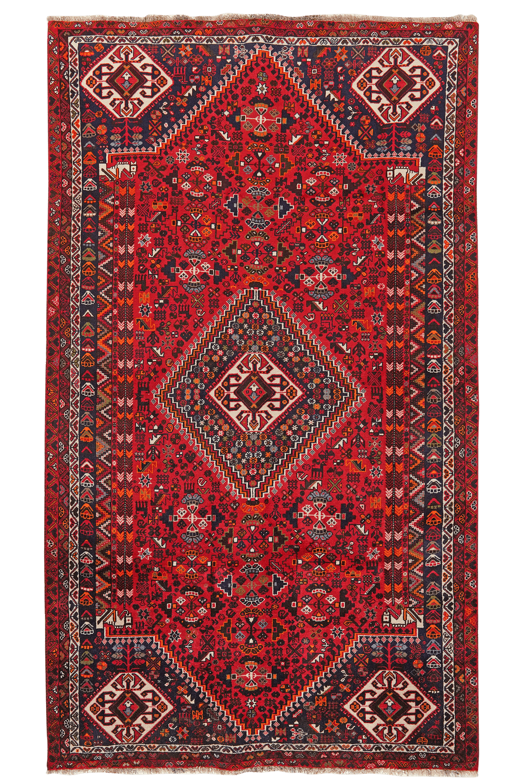 Gashgai — Hand-knotted, 167x290 cm, Red, 100% Virgin Wool | Main view