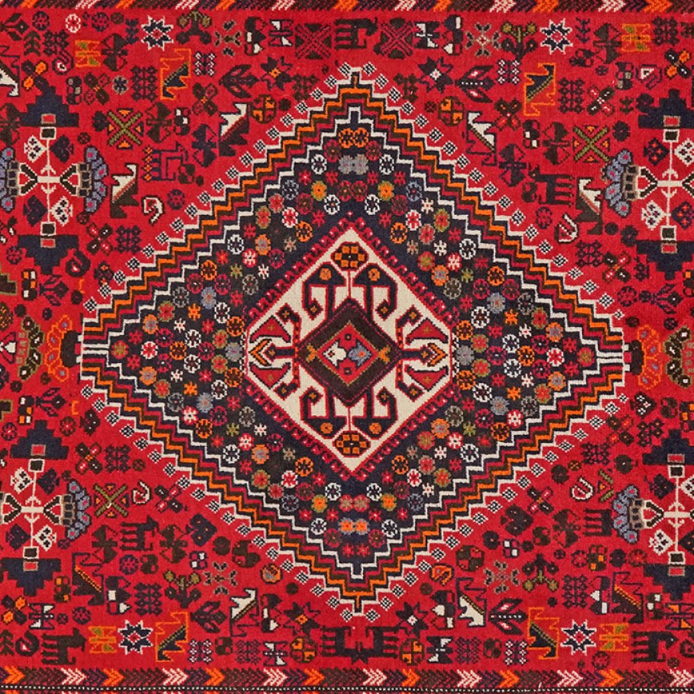 Gashgai — Hand-knotted, 167x290 cm, Red, 100% Virgin Wool | View 4
