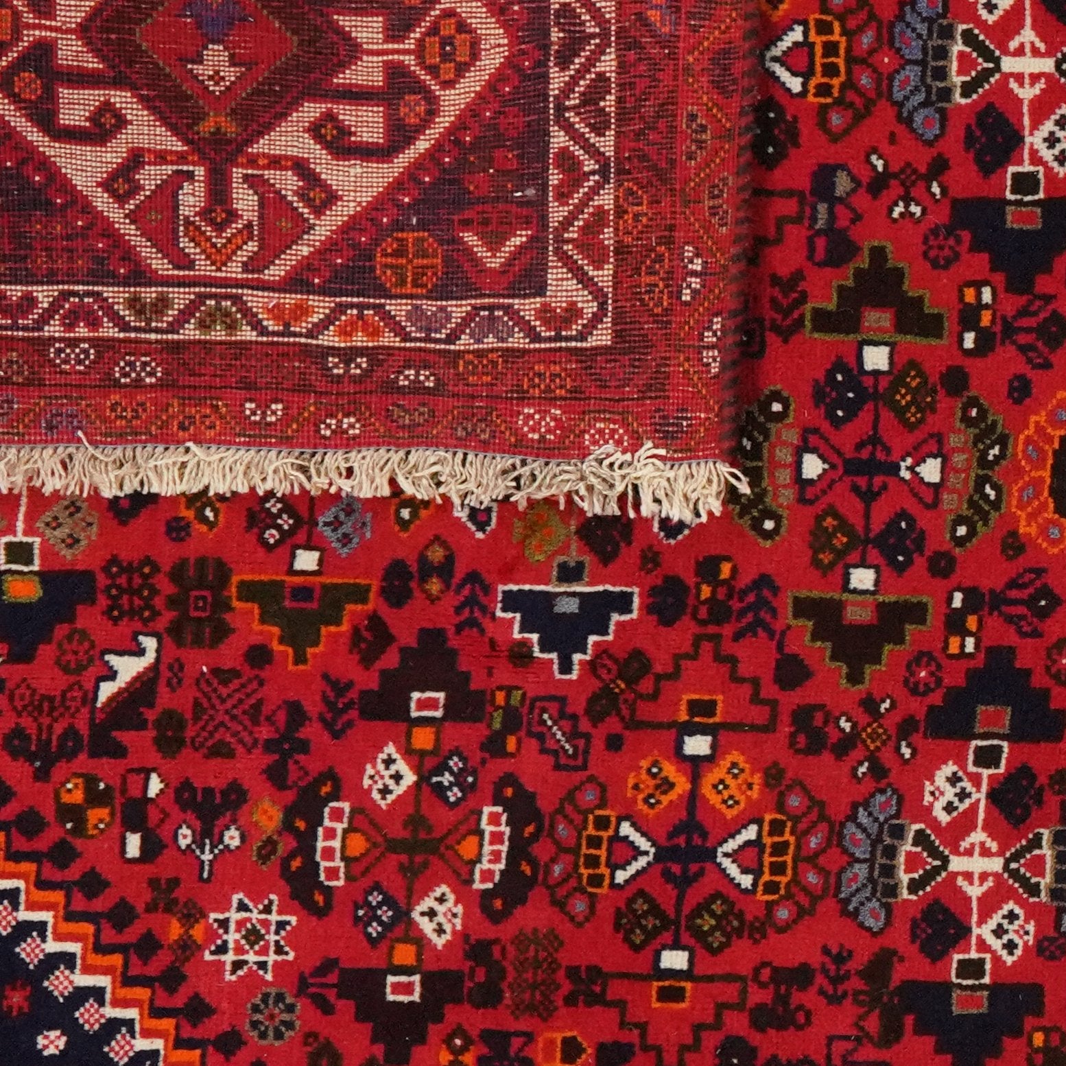 Gashgai — Hand-knotted, 167x290 cm, Red, 100% Virgin Wool | View 6